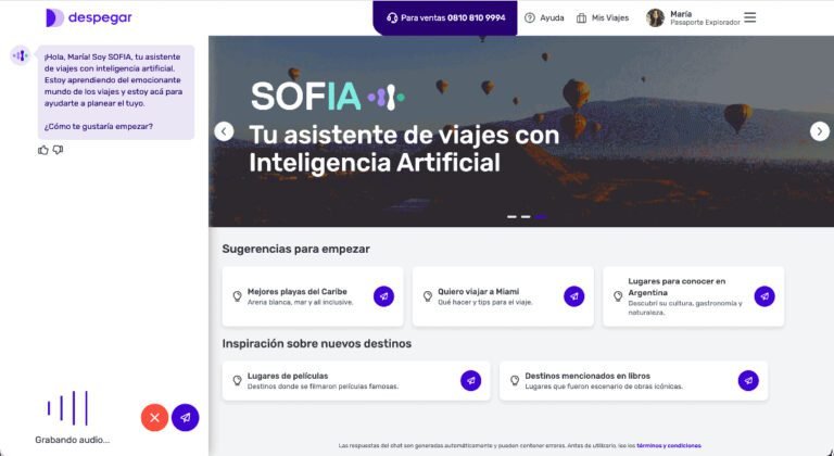 Despegar revoluciona la industria turística con el primer Asistente con IA Generativa