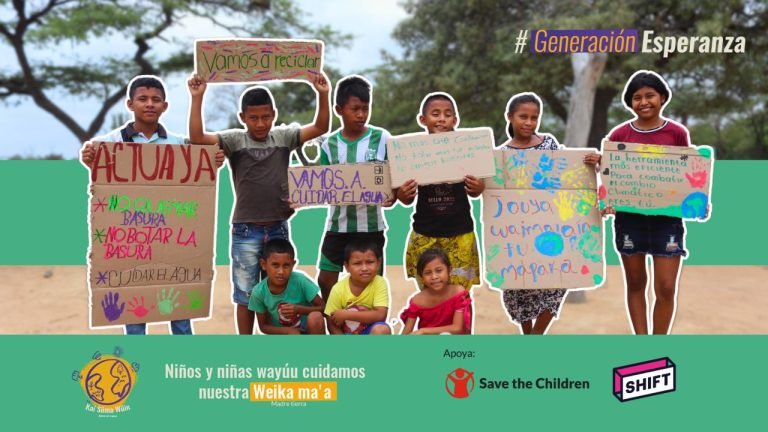 Niños, niñas y adolescentes Wayuu en La Guajira alzan su voz contra el cambio climático