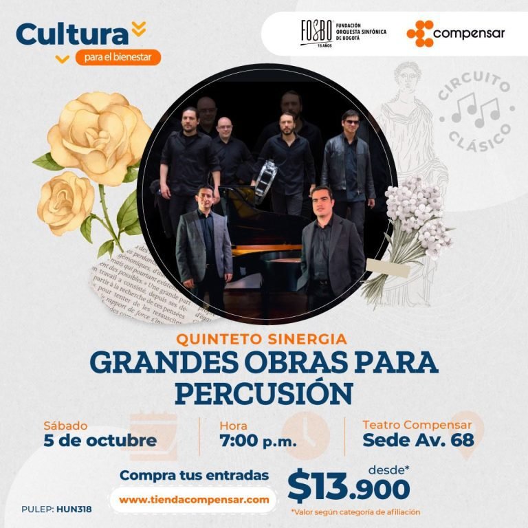 Magia y descarga sin límites, ensamble de multipercusión sinfónica, en el circuito clásico de Compensar y la Fosbo