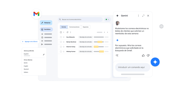 Google Workspace anuncia la integración de Gemini en español en Drive, Gmail, Docs y Hojas de Cálculo