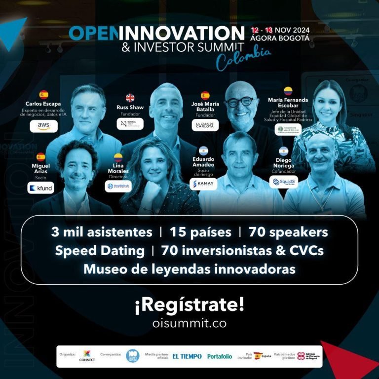 Inicia el Open Innovation & Investor Summit Colombia: 12 y 13 de noviembre