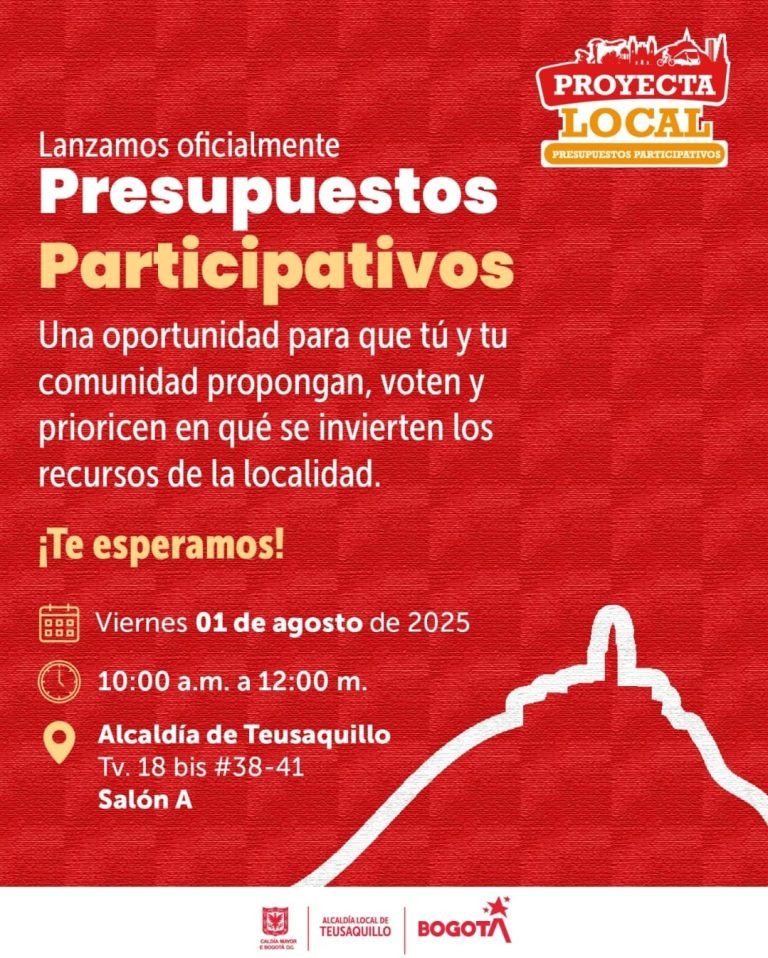Teusaquillo invita a construir propuestas para los Presupuestos Participativos