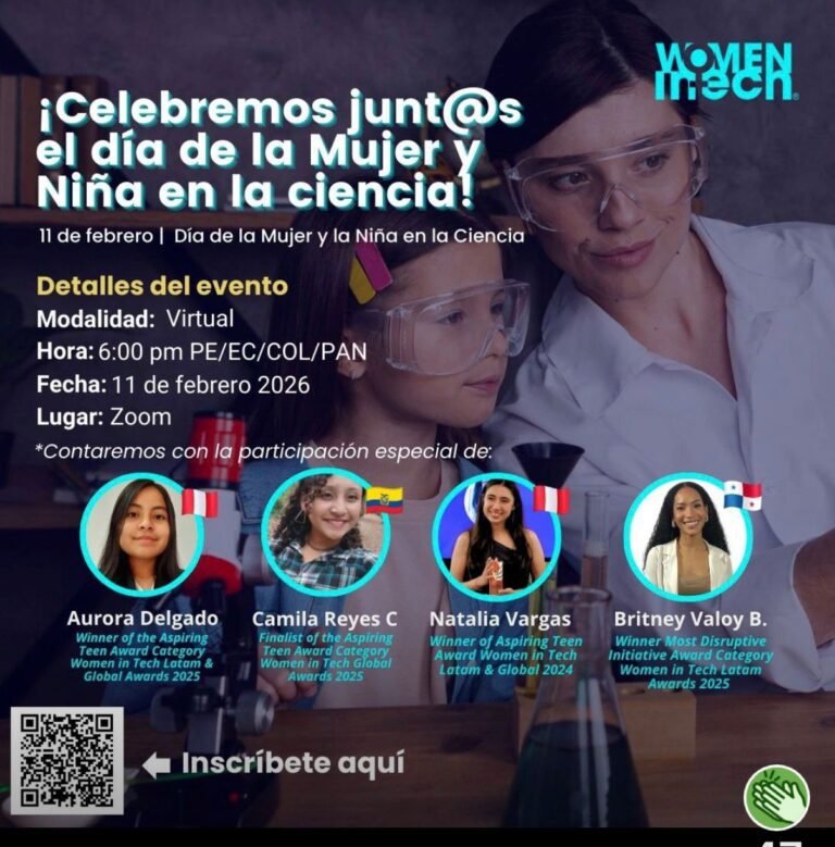 Women in Tech Colombia celebra el Día Internacional de la Mujer y la Niña en la Ciencia con un evento virtual que conecta a Latinoamérica