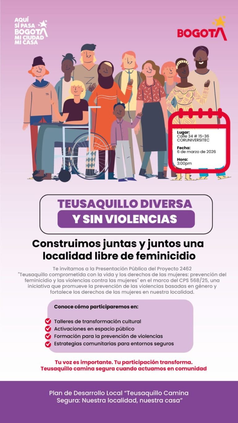 Teusaquillo lanza estrategia integral para prevenir el feminicidio y las violencias de género