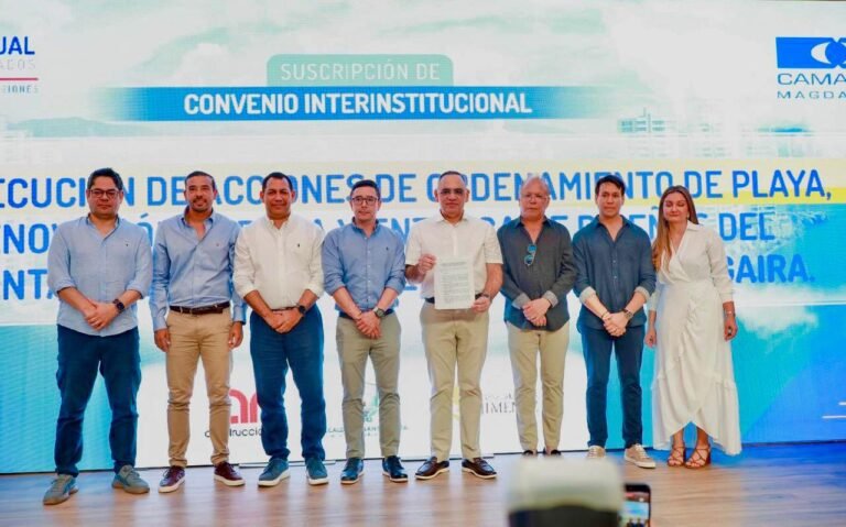 Camacol Magdalena y Alcaldía de Santa Marta, firman convenios de infraestructura y saneamiento que benefician a más de 17.700 habitantes