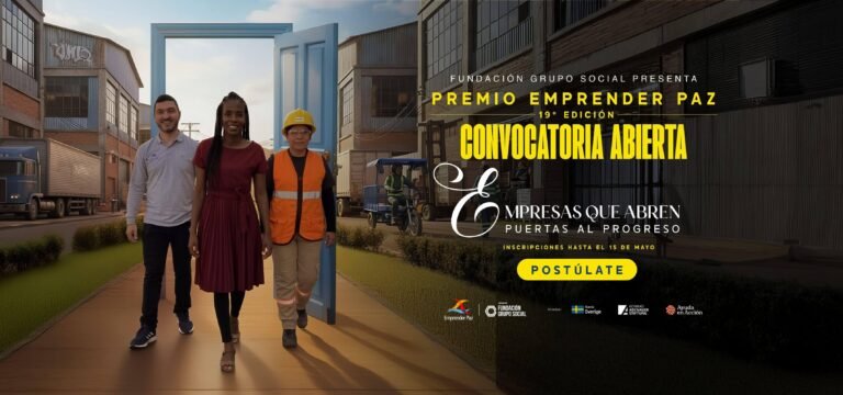 Faltan 4 días para que el cierre de las postulaciones al Premio Emprender Paz 2026