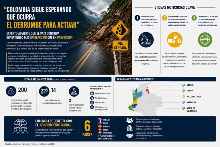 Colombia sigue esperando que ocurra el derrumbe para actuar